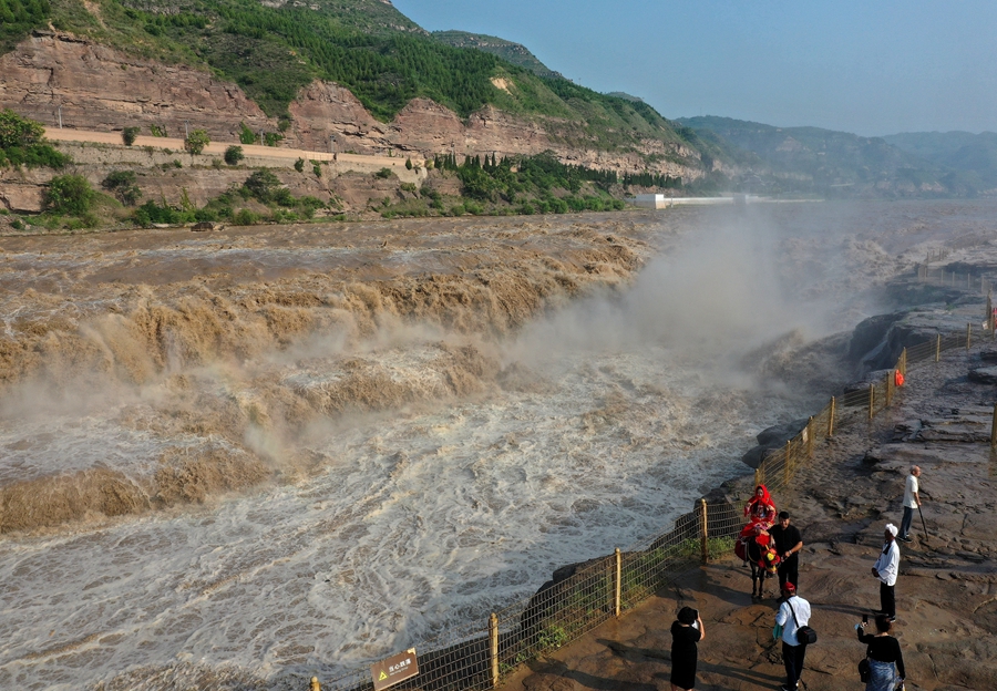黄河干流迎来主汛期 壶口瀑布水量大增