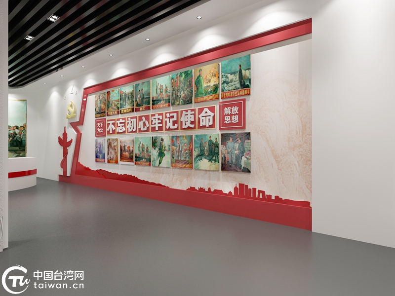 在桂台湾博士率学生设计元宇宙红色油画展庆祝中国共产党成立101周年