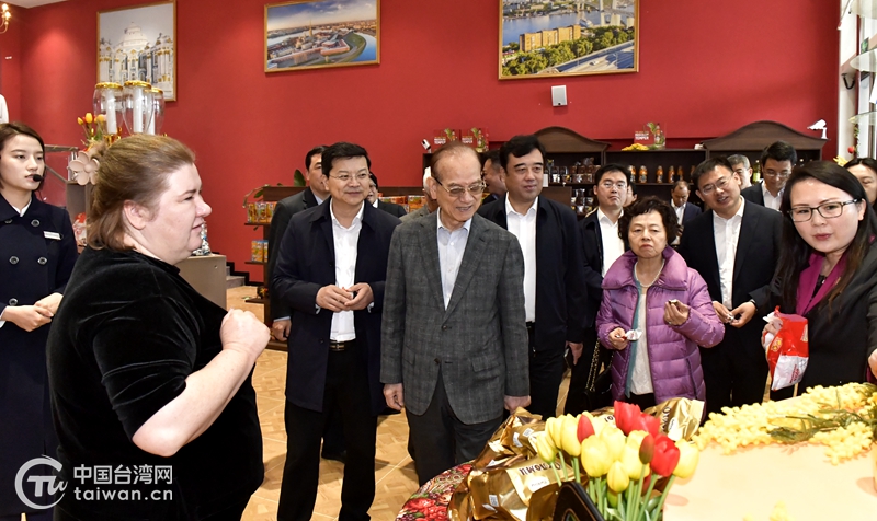 中国国民党荣誉副主席林丰正一行到青岛参访