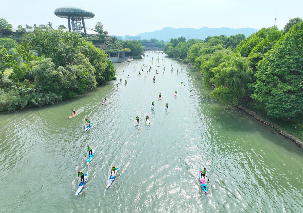 在杭州，走進(jìn)亞運(yùn)之城的生態(tài)畫(huà)卷