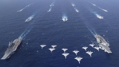 PLA Navy's Liaoning, Shandong for 1st time form dual-carrier group in drill in South China Sea