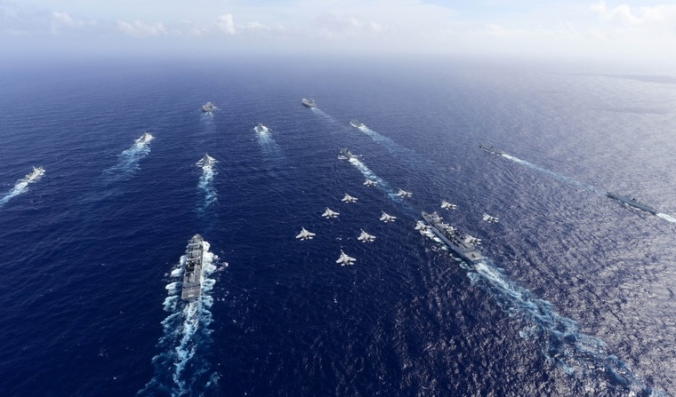 PLA Navy's Liaoning, Shandong for 1st time form dual-carrier group in drill in South China Sea