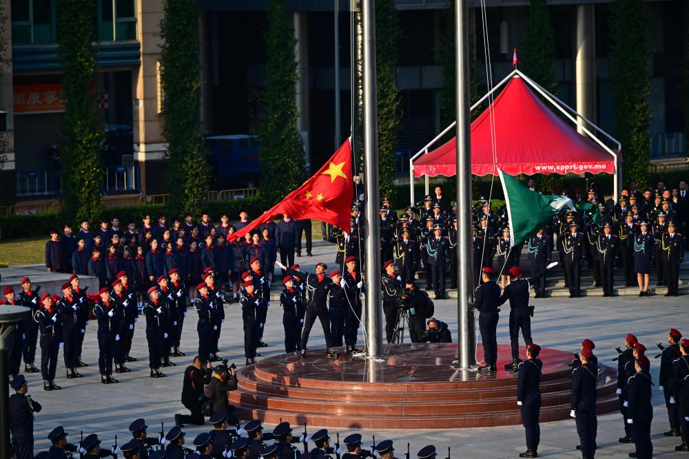 澳门隆重举行升旗仪式庆祝回归祖国25周年