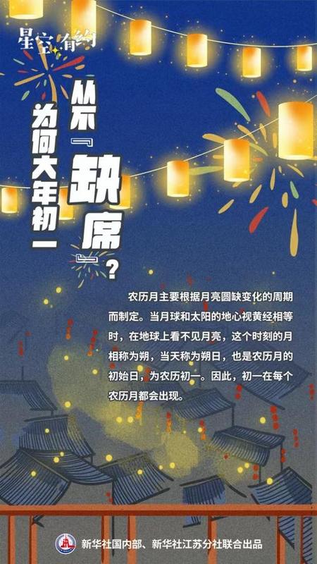 星空有约｜为啥大年三十会“消失”，大年初一从不“缺席”？