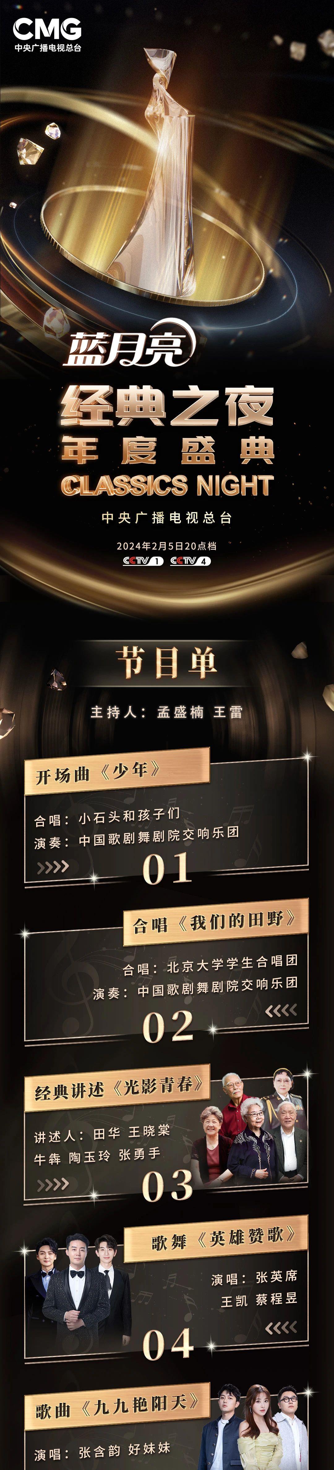 官宣总台经典之夜年度盛典节目单发布