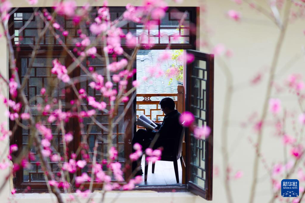 莺鸣一两啭，花树数重开