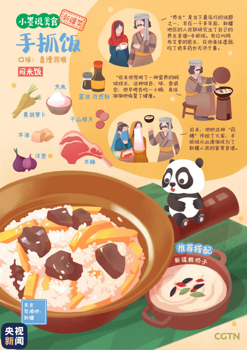 色香味俱全！快转发收藏这份新疆美食漫画图鉴