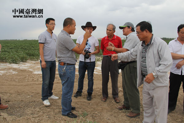 高雄农会参访团走进兵团现代农业示范园区，在田间地头里进行农业技术交流