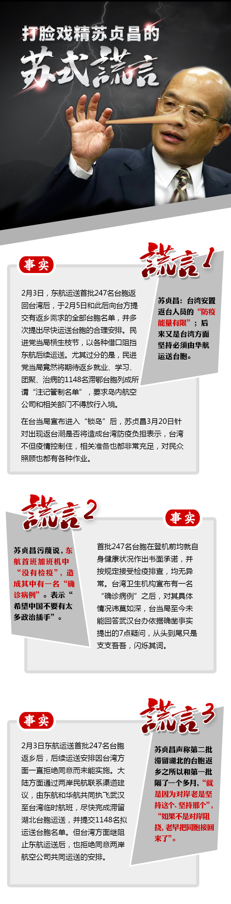 【图解新闻】打脸戏精苏贞昌的“苏氏谎言”