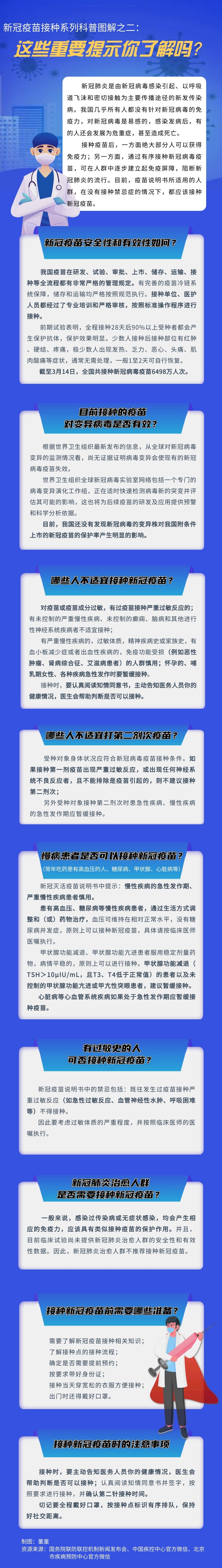 新冠疫苗接种系列科普图解之二：这些重要提示你了解吗？