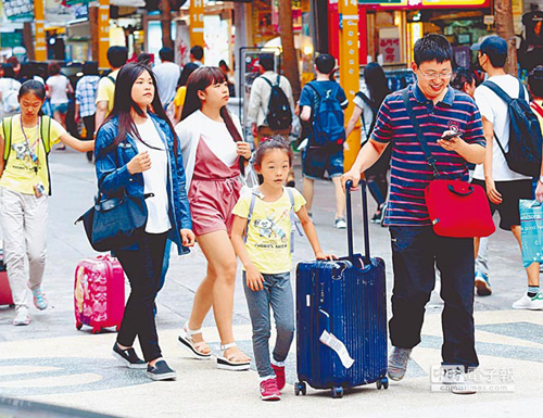 黄金周大陆游客出境游火热 台旅游业只能看着流口水