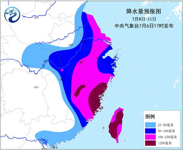 台风尼伯特9日登陆福建 华东有狂风暴雨