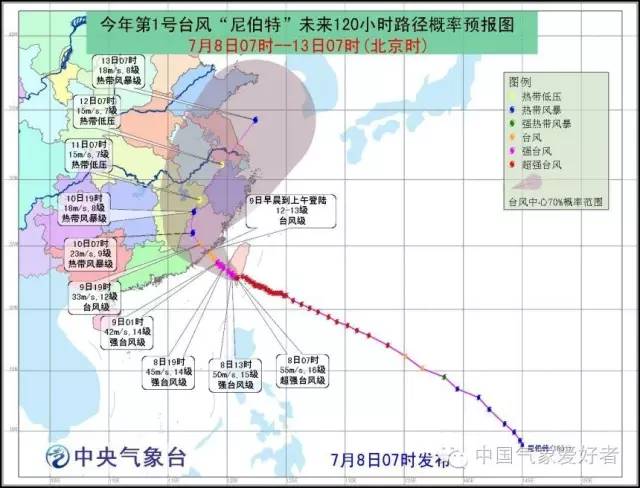 尼伯特已登陆台湾 对大陆的影响即将开始