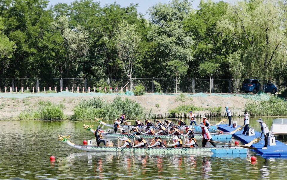 端午賽龍舟！71支代表隊、900多名運動員競渡北京稻香湖