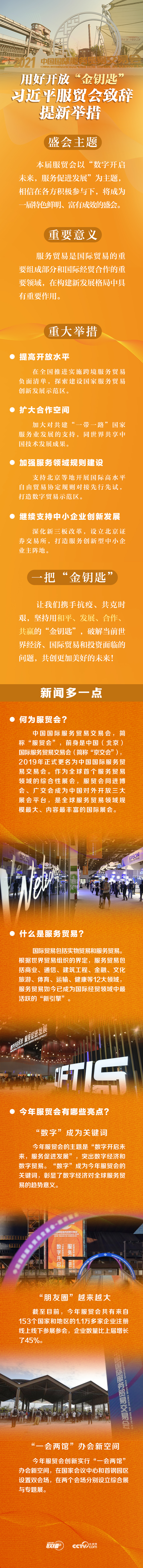 联播+丨用好开放“金钥匙” 习近平服贸会致辞提新举措