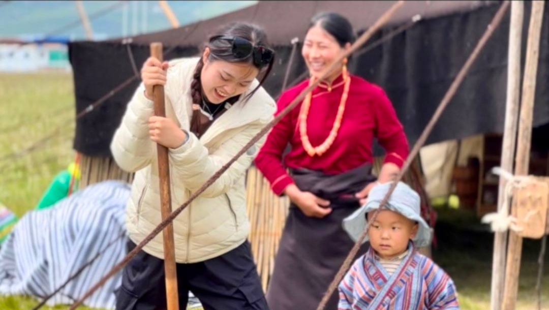台青走进甘南草原  体验藏族同胞传统生活