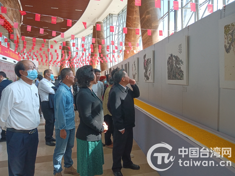 广西防城港与台湾花莲县合办书画交流展 纪念辛亥革命110周年