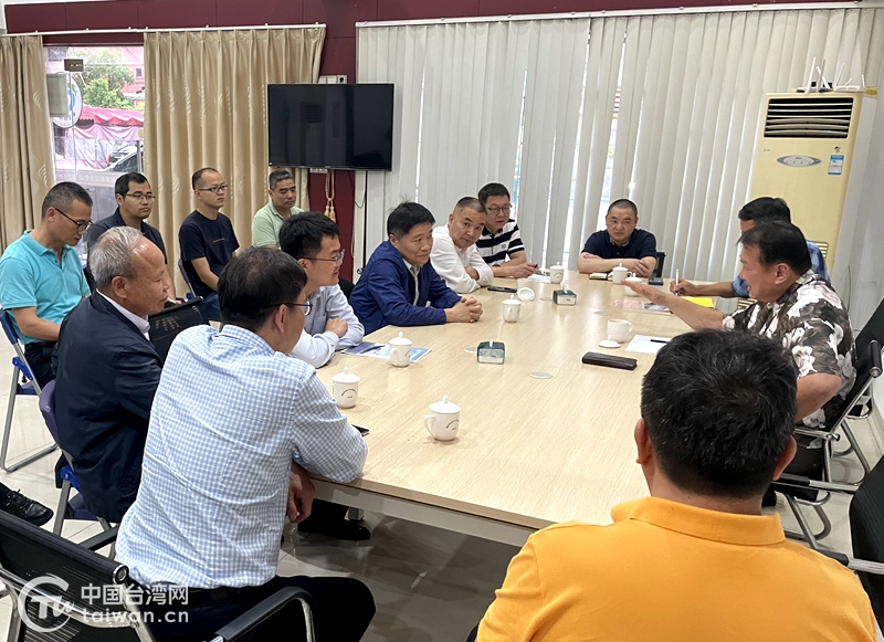 台湾两岸农渔业交流发展投资协会理事长黄一成一行到福建南安考察交流