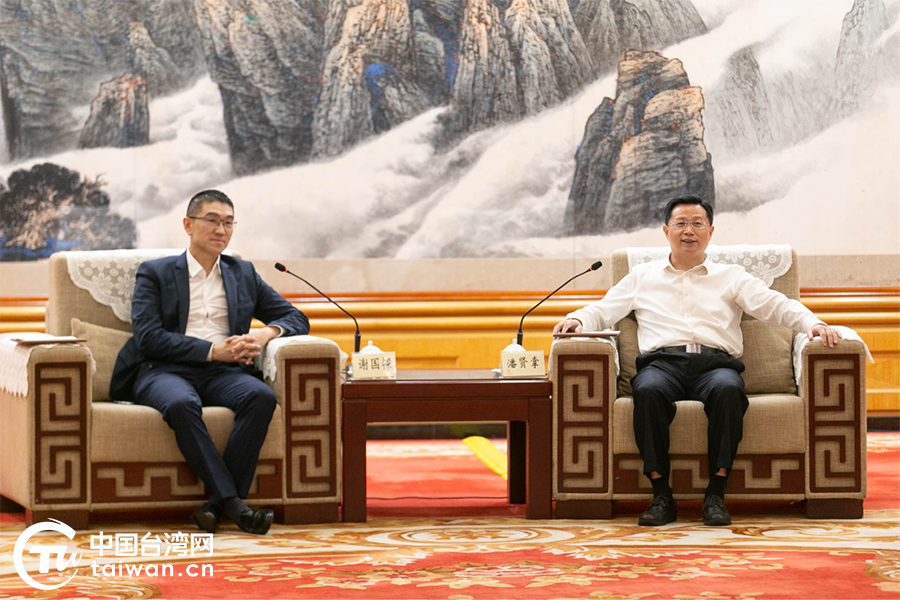 潘贤掌在深圳会见基隆市市长谢国梁一行