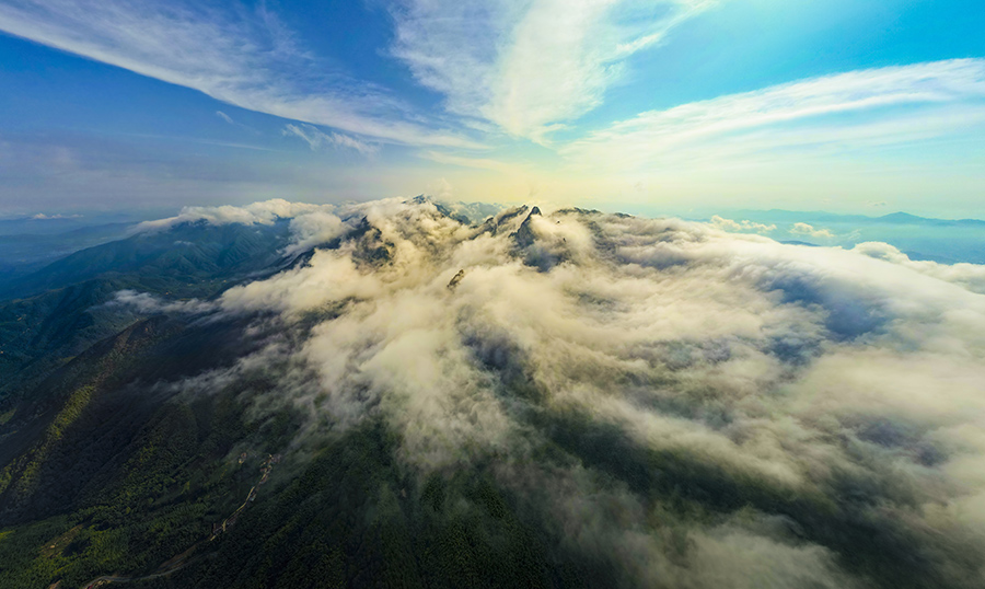 九华山出现云海景观