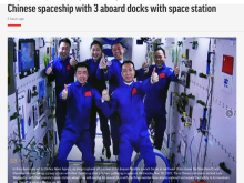 【中国那些事儿】6名中国航天员首次“太空会师” 外媒：开启中国航天新时代